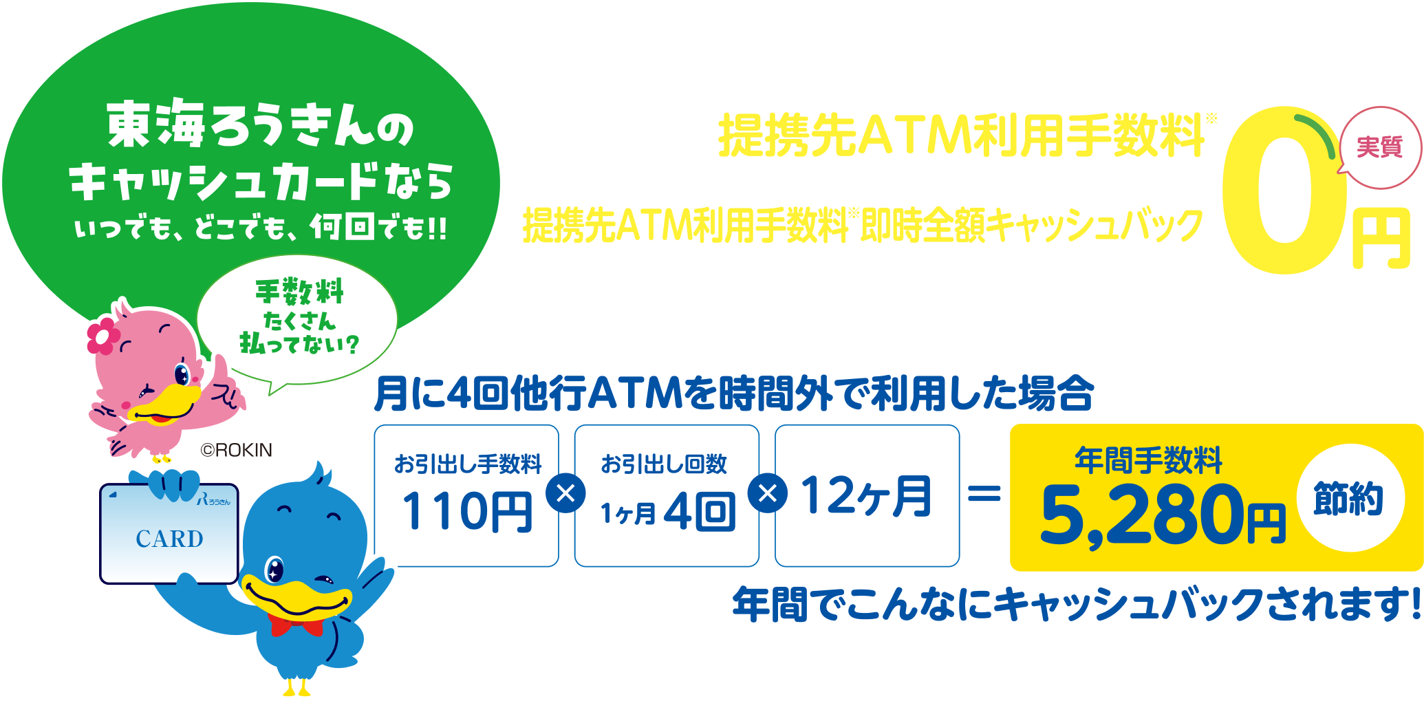 東海ろうきんのキャッシュカード